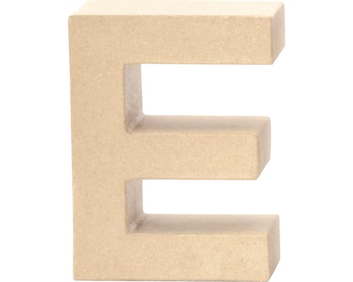 Letter E, karton, 17,5 x 5,5 cm