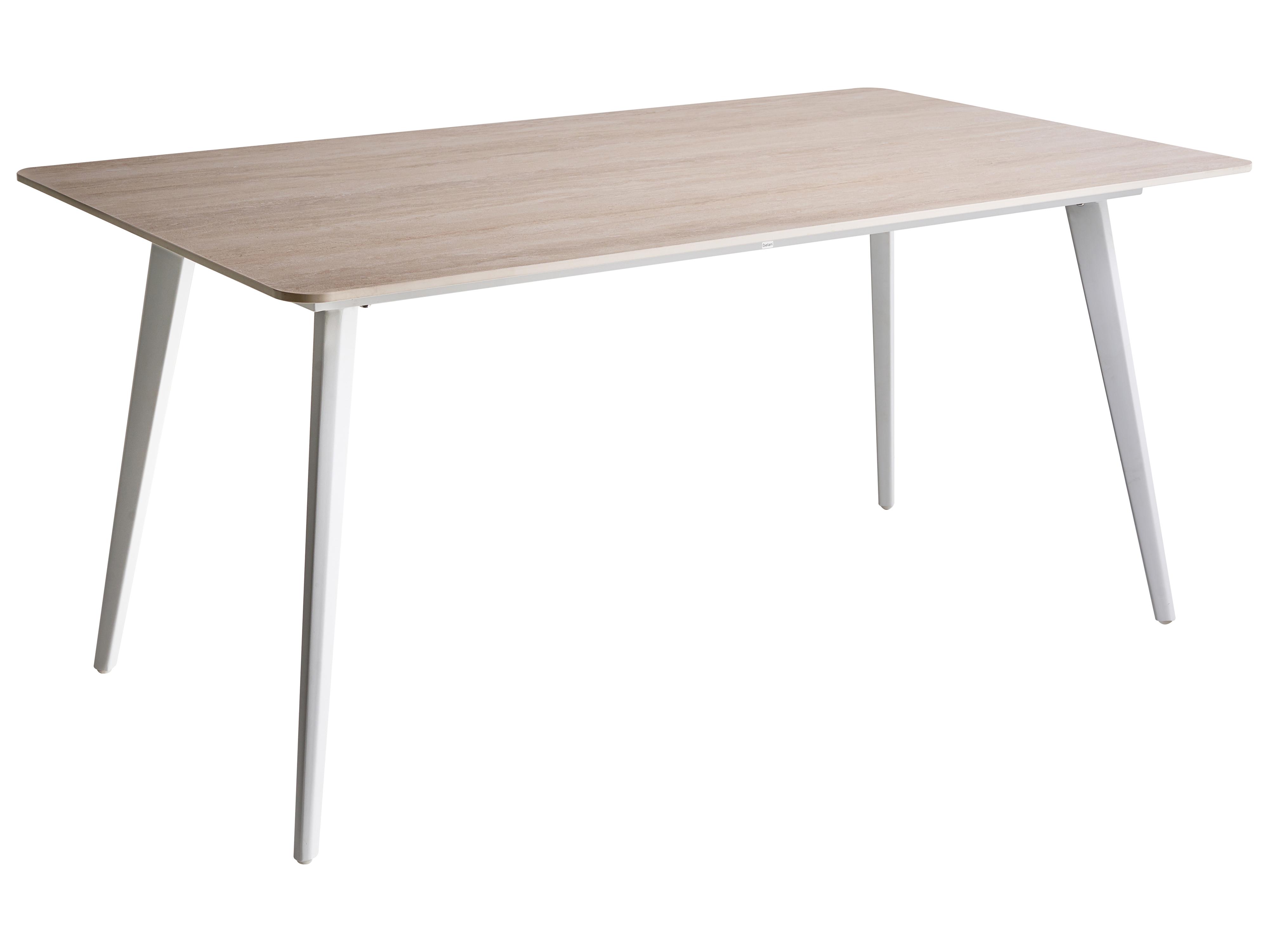 Tuin eettafel RODALLO 160 cm 90 cm Steen Travertijn-effect