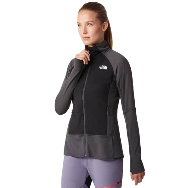 Veste polaire randonnée THE NORTH FACE W BOLT POLARTEC JKT ASPHALT GREY/TNF BLACK