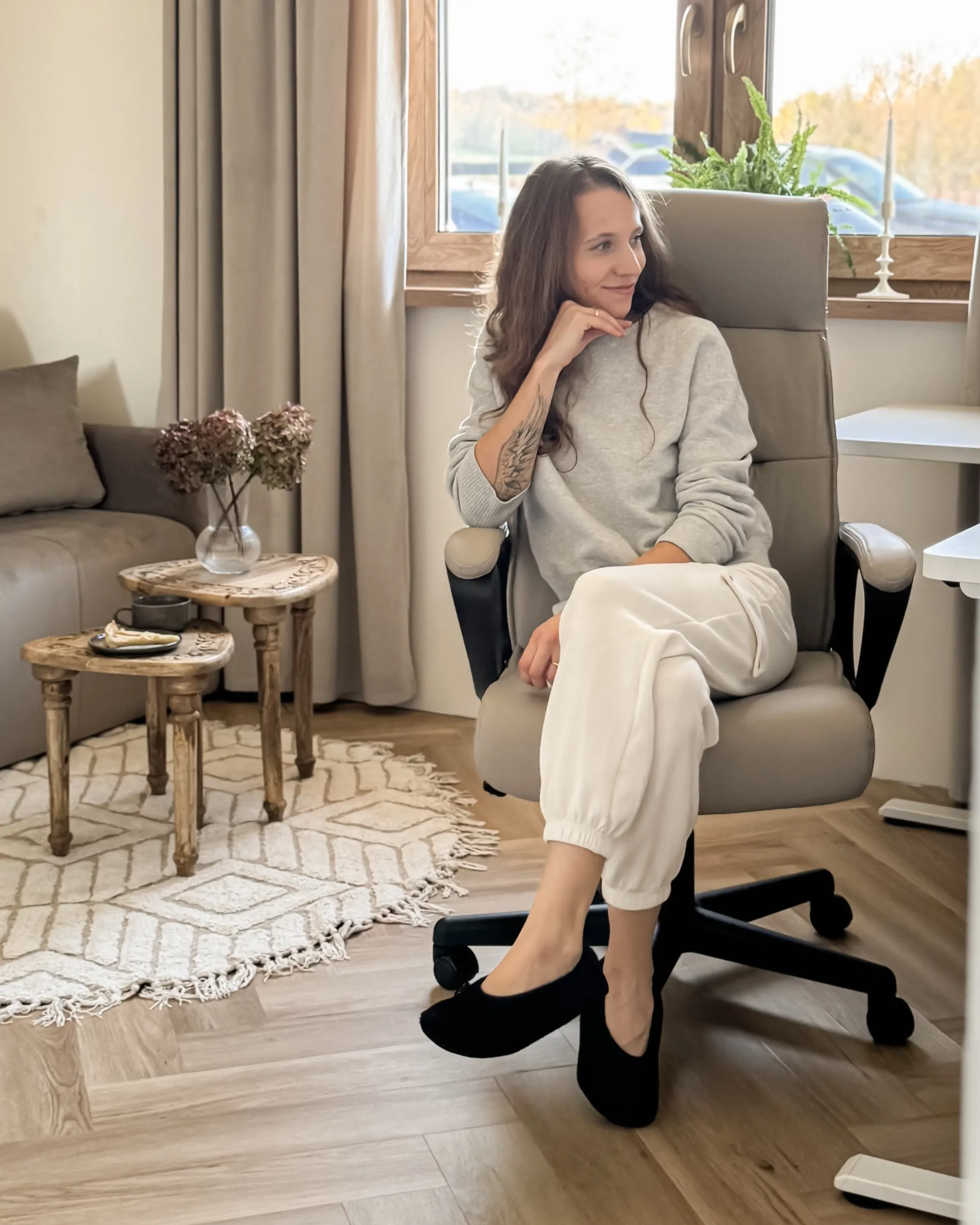Directeursstoel GURU Kunstleer Beige