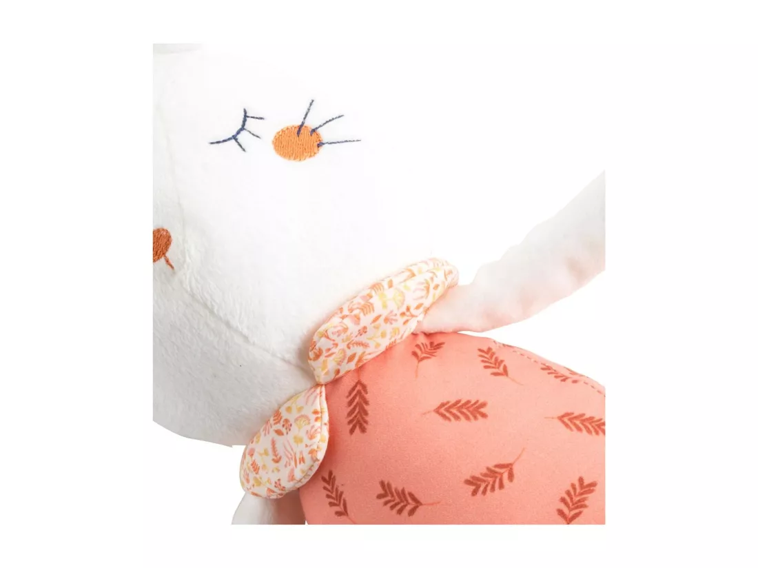 Doudou en velours blanc