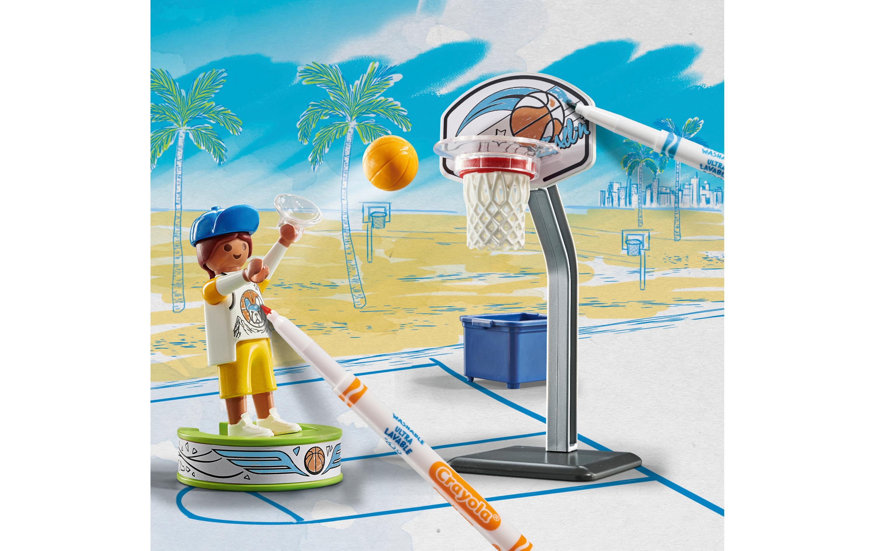 Color Skater mit Basketball 71516Spiel- und Malset aus der Serie Color