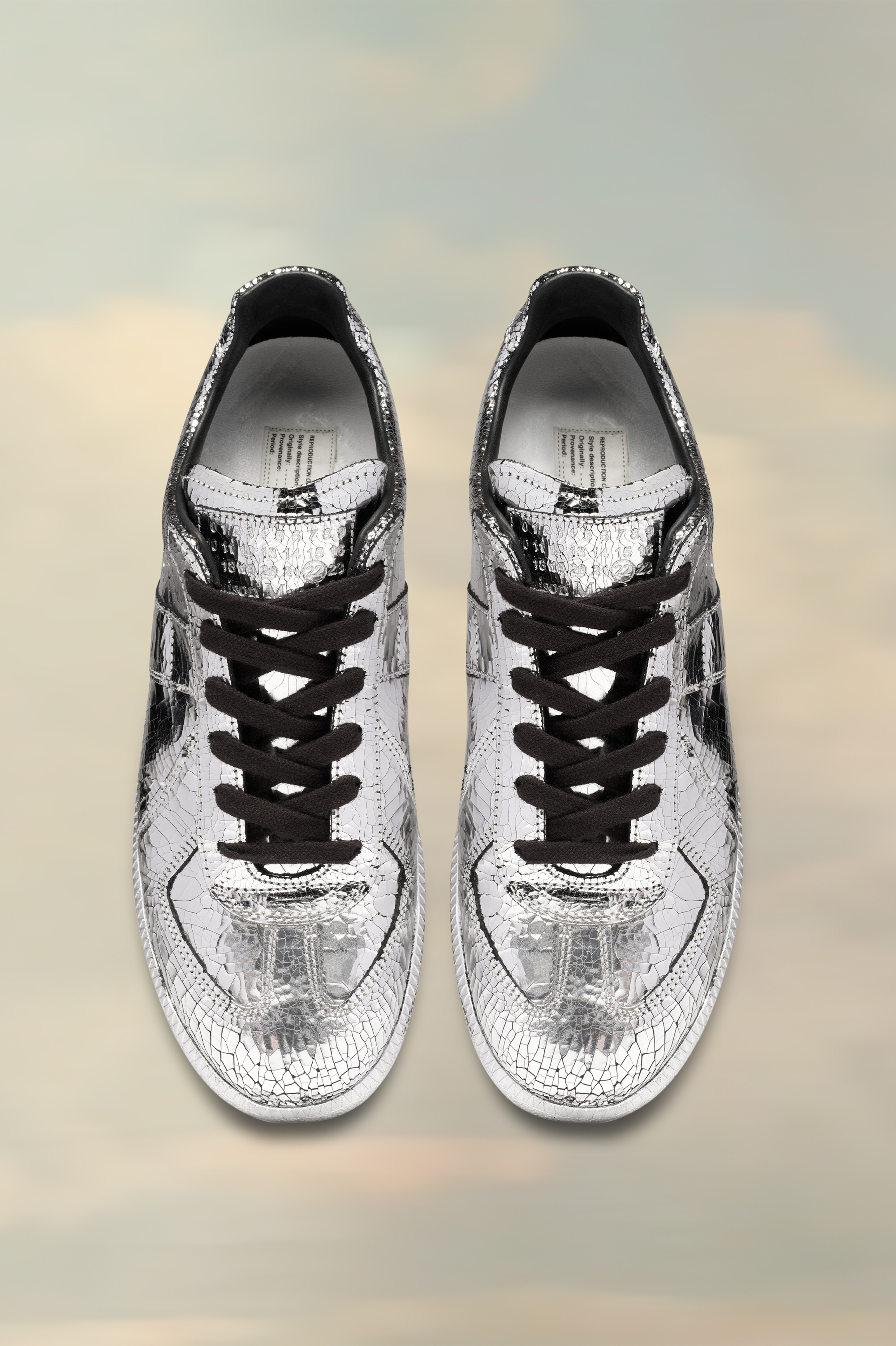 Replica sneakers Mirror Argent