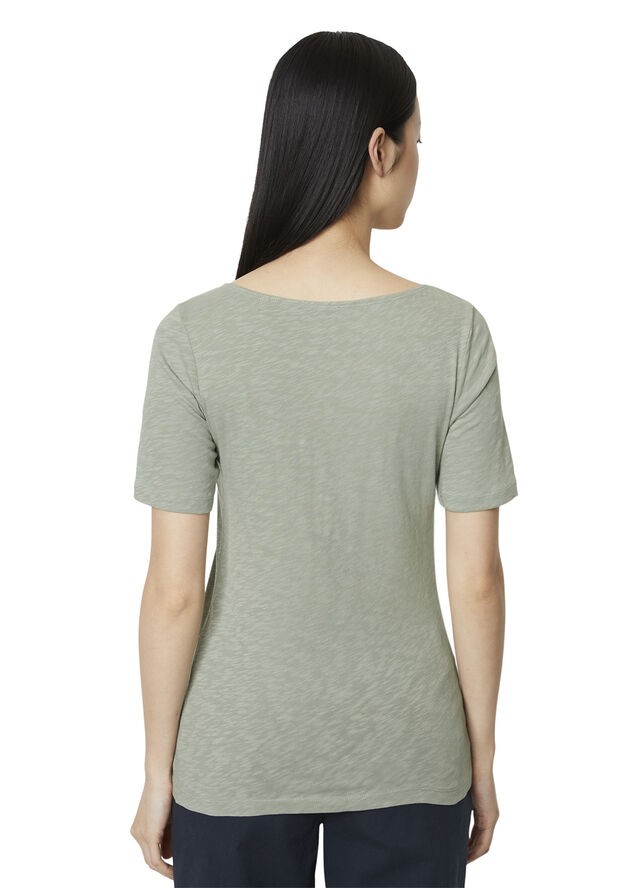 Marc O’Polo T-shirt, short sleeve, boat neck Faded mint