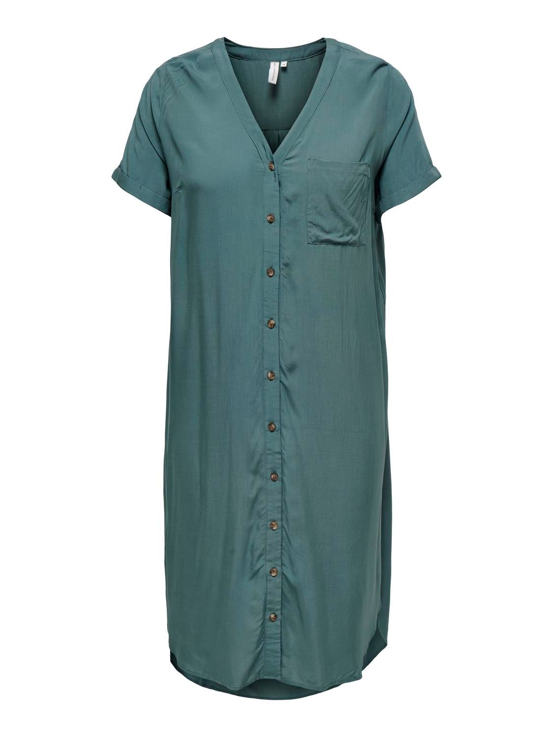 CARNEWDENIZIA Langes Kleid Balsam Green