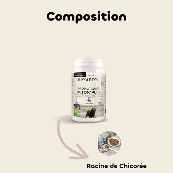 Biovetol - Poudre Detox'Plus Bio Petit Chien <10kg - 30g