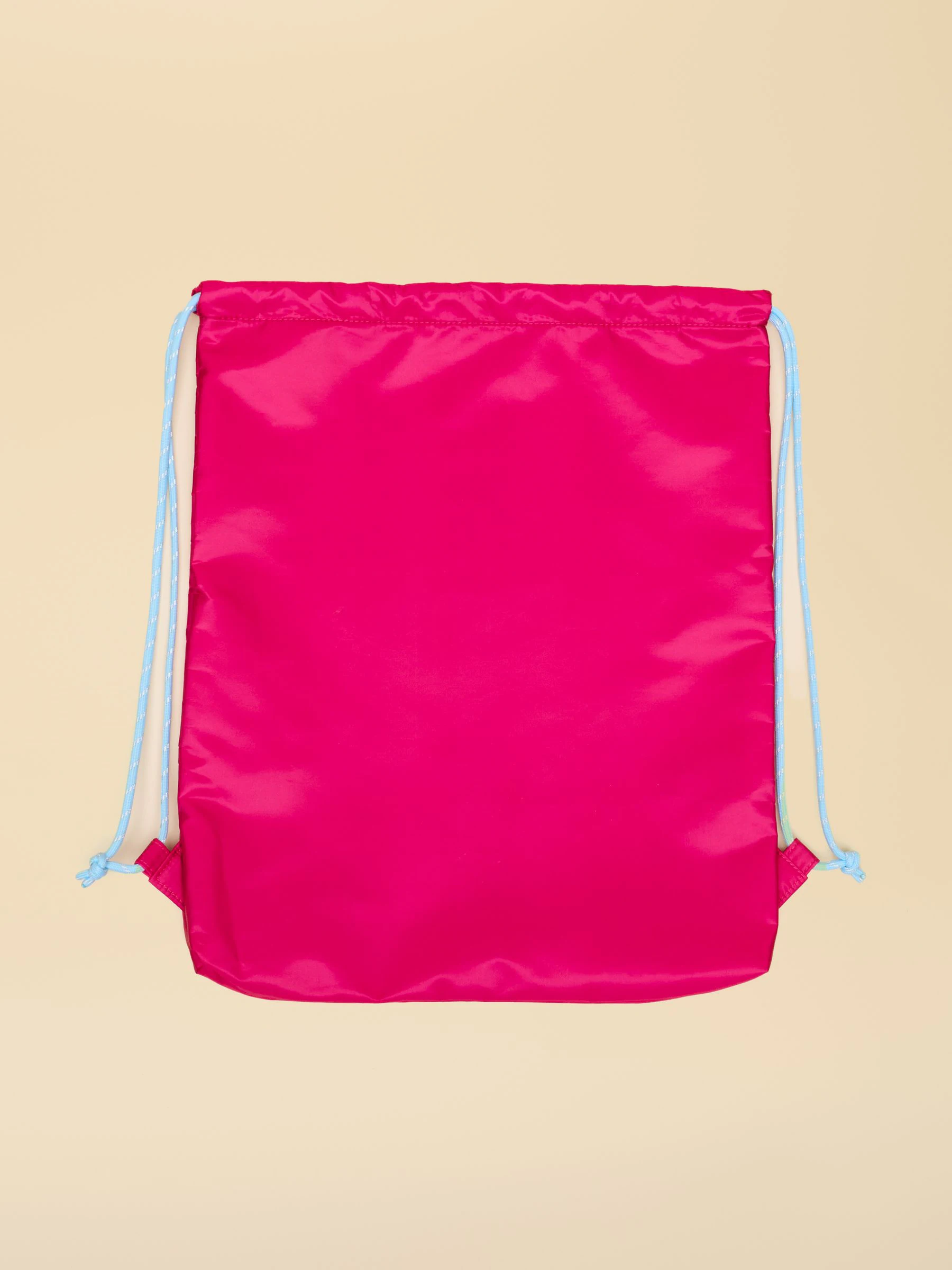 Roze met hondenprint - Joules Kids' Adventurer tas met trekkoord