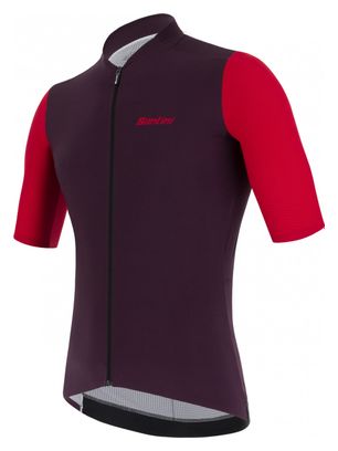 Maillot Manches Courtes Santini Redux Vigor Rouge