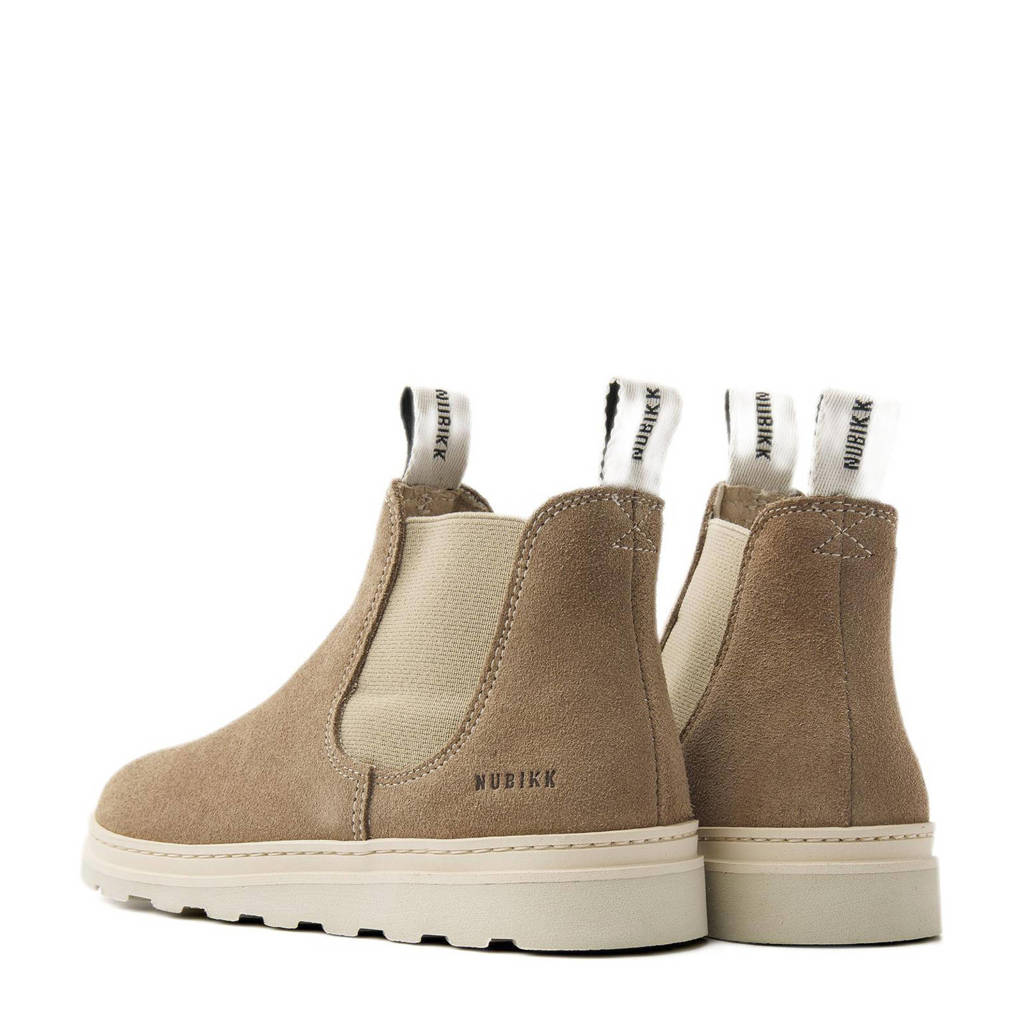 Nubikk Jonah Rai JRsuède chelsea boots taupe