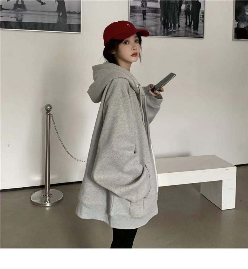 CRIBI - Oversized hoodie met rits