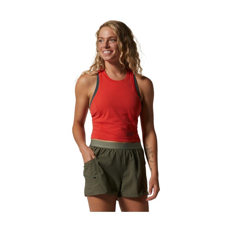Mountain Hardwear Mountain Stretch Tanklette Women Summit Red