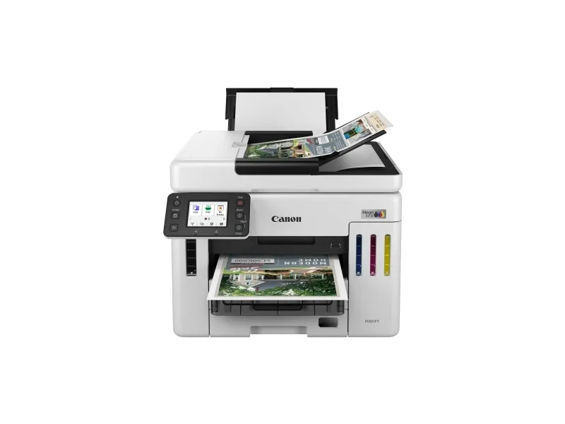 Canon MAXIFY GX7150 MegaTank - Multifunktionsprinter - farve - blækprinter - CISS - Legal (216 x 356 mm), A4 (210 x 297 mm) (original) - A4/Legal (medie) - op til 24 ipm (udskriver) - 600 ark - 33.6 Kbps - USB 2.0, Wi-Fi(n), LAN