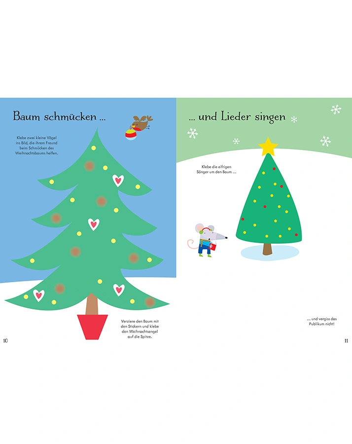 Mein Immer-wieder-Stickerbuch: Weihnachten