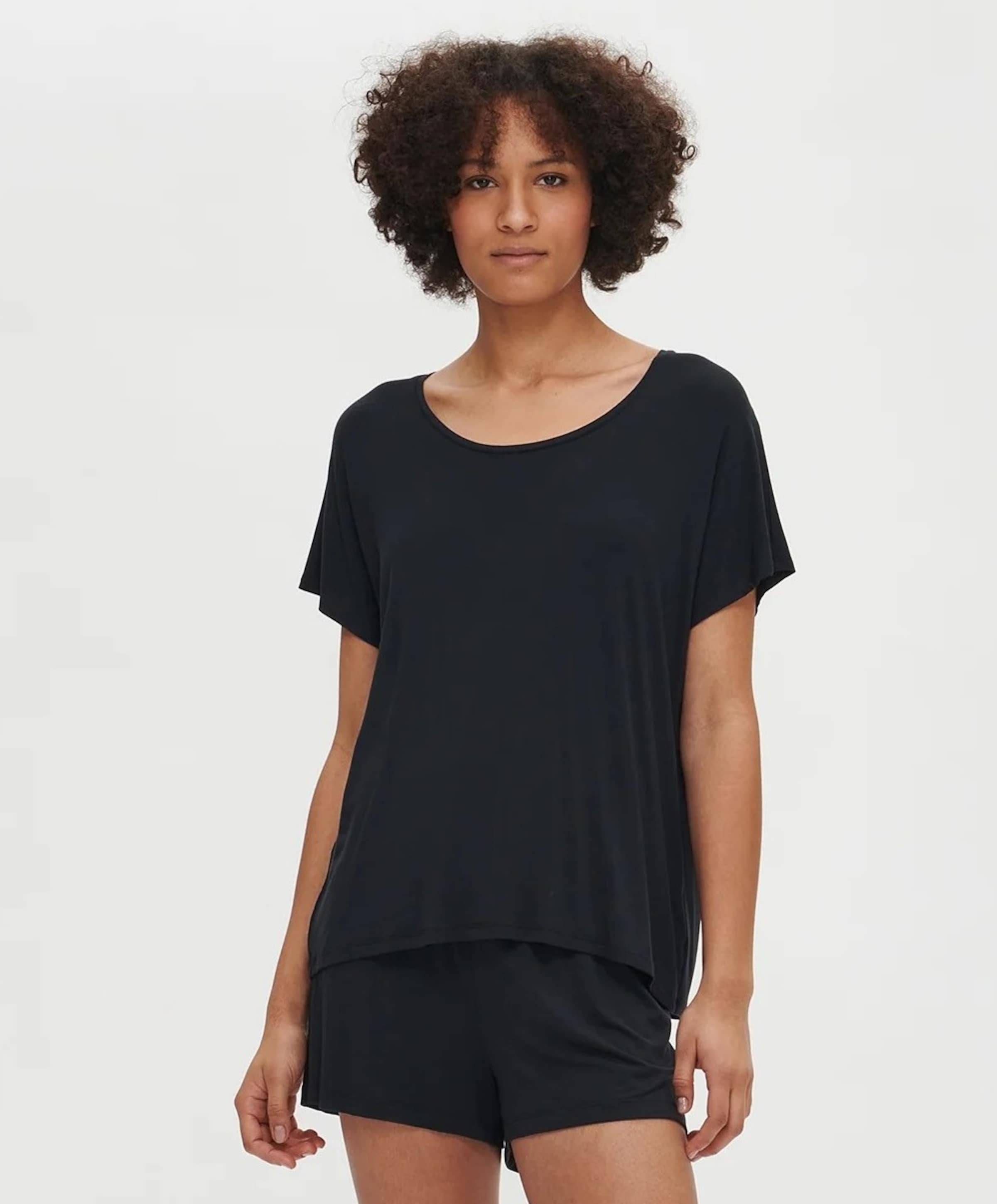 Nanso Dames pyjamatop zwart