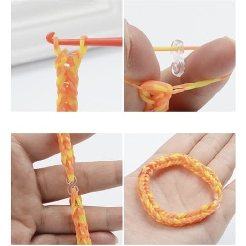 DIY - Vevbånd - 4400 stk - Gummibåndsett -