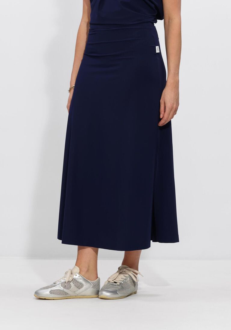 blauwe penn & ink maxirok skirt