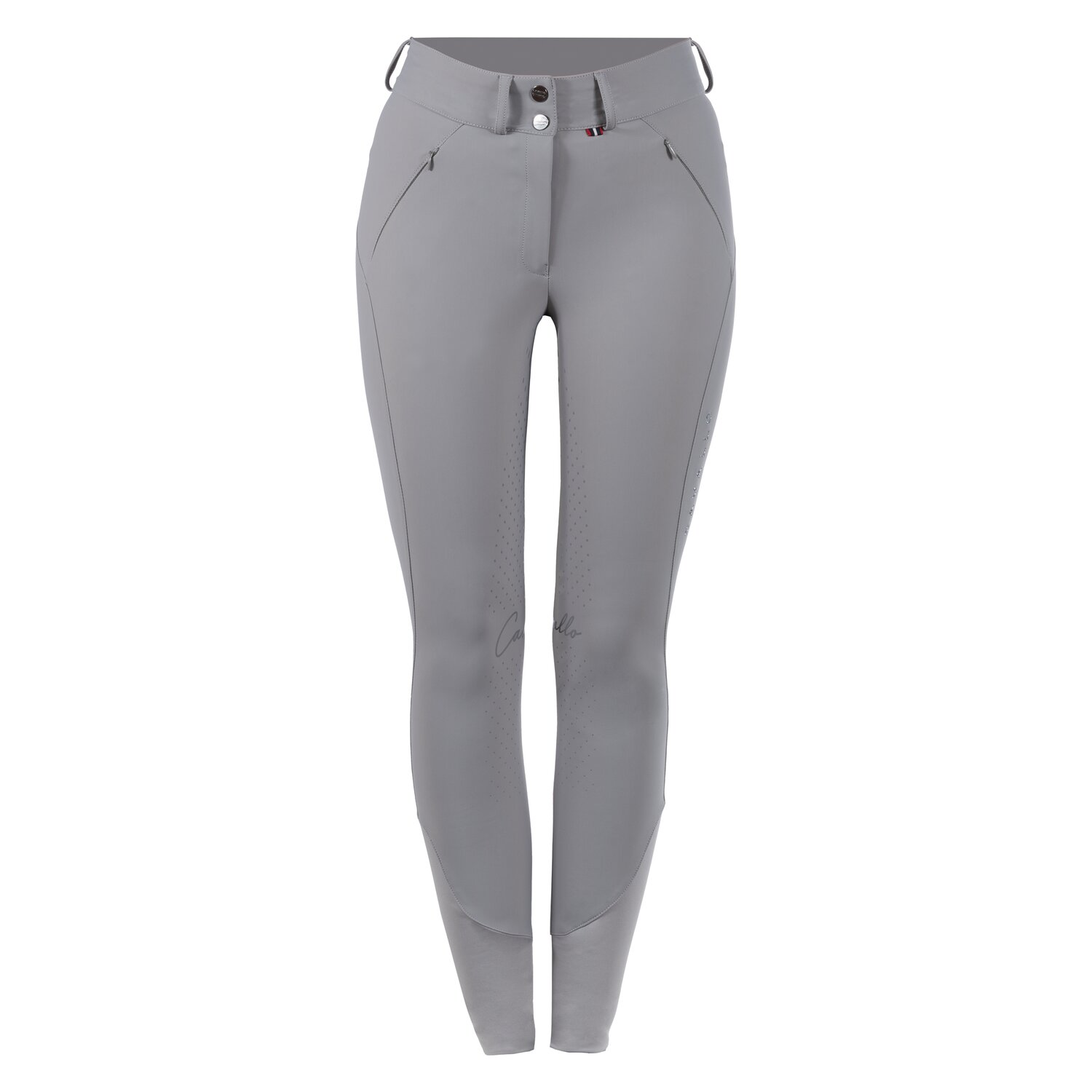 Cavallo Gesäßeinsatz-Reithose CAVALCLAIRE GRIP - silver grey