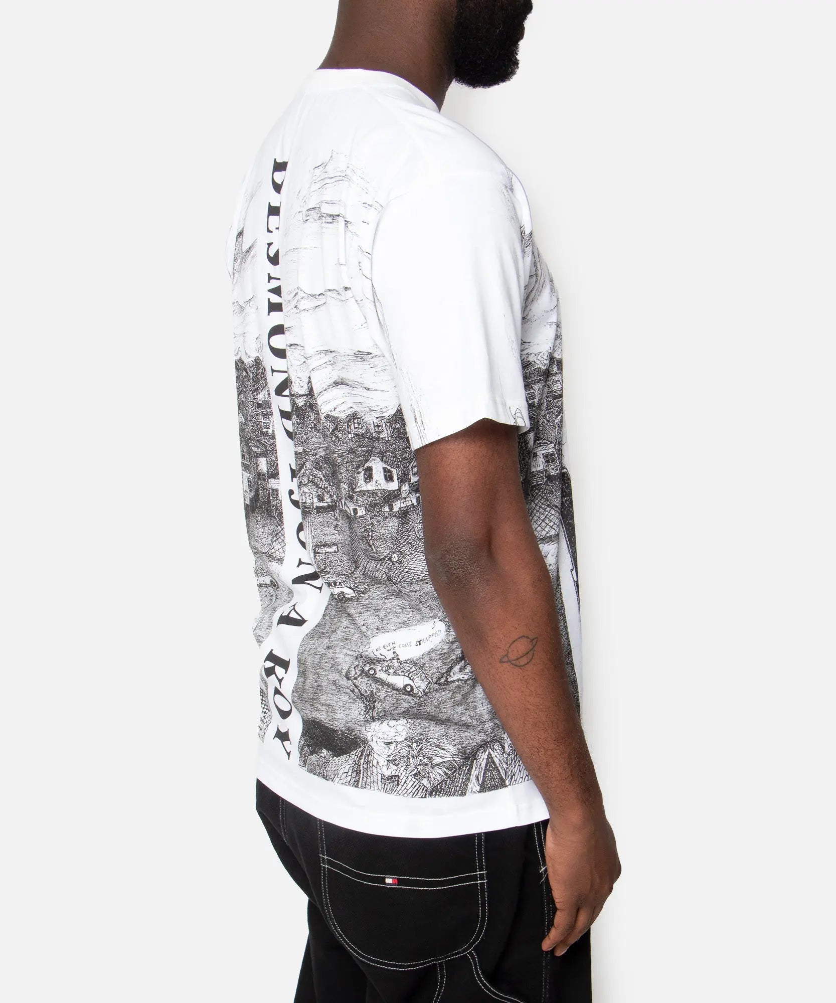 Patta x Outsiders Gallery Livin In The Fast Lane T-Shirt (White)