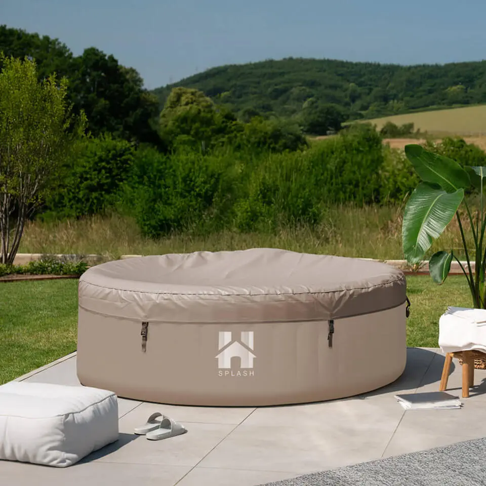HOME DELUXE Opblaasbare Whirlpool Splash Beige 4 st.