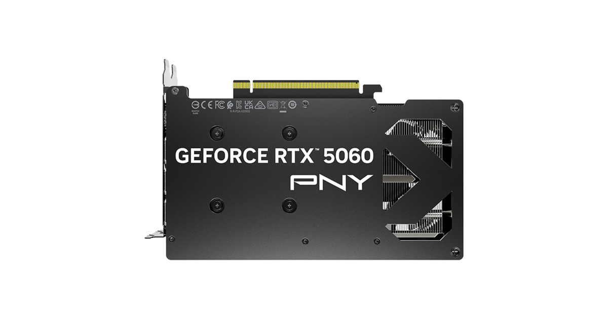 PNYGeForce RTX 5060 Dual Fan OC grafische kaart  (DLSS 4, 3x DisplayPort, 1x HDMI 2.1)
