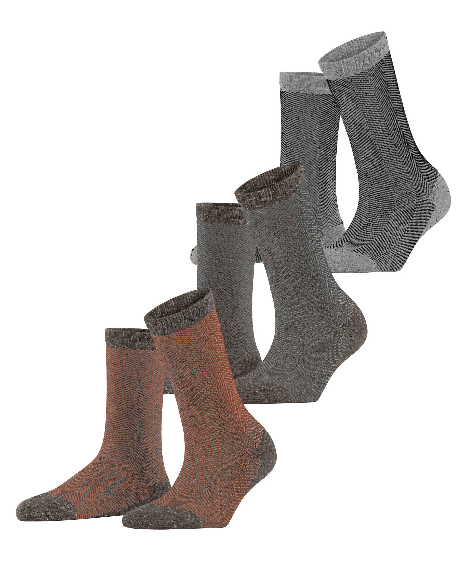 Esprit| Damen Socken Herringbone 3-Pack