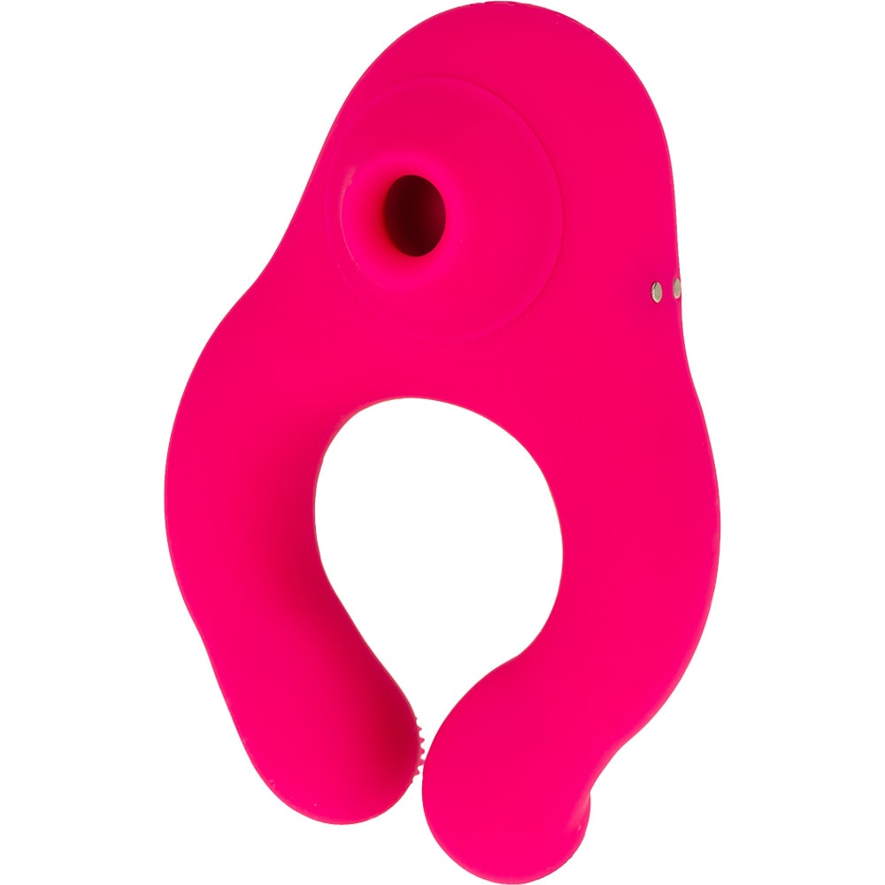 Stimulateur de clitoris & lèvres et anneau vibrant - 3 fonctions