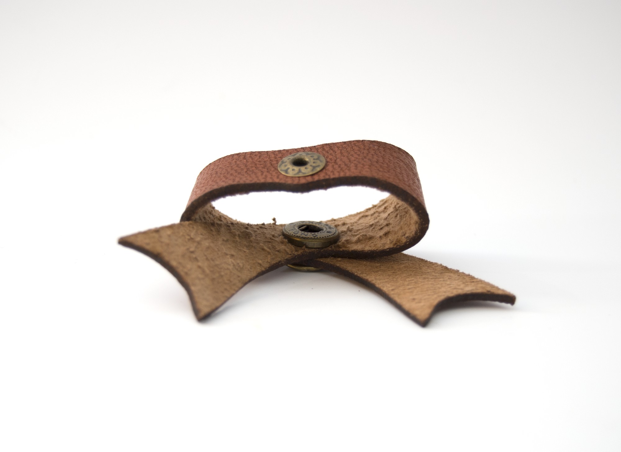 Leder-Kabelschleife, hellbraun, T 5 cm, B 5 cm günstig bestellen