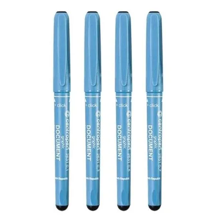 Centropen Dokument Fineliner Graphik, blau, 4 Stück