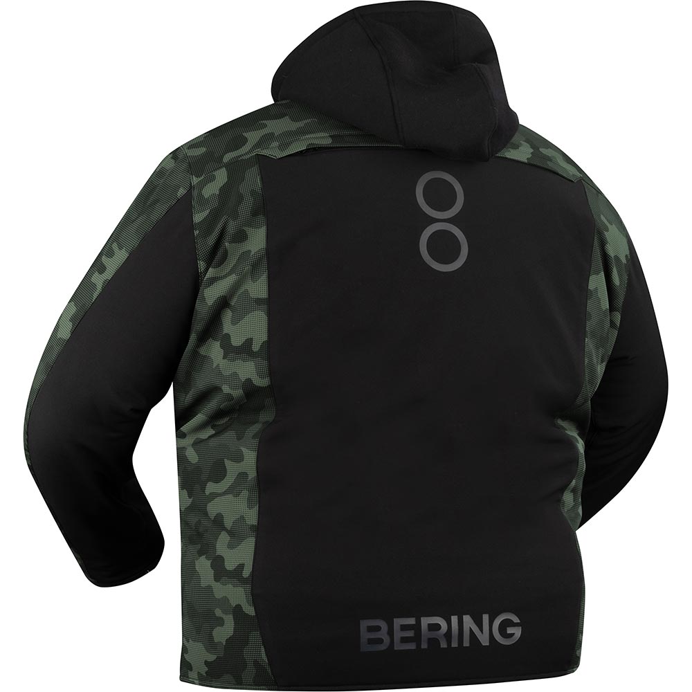 Bering - Blouson Davis King Size - grande taille Noir / Camouflage Vert