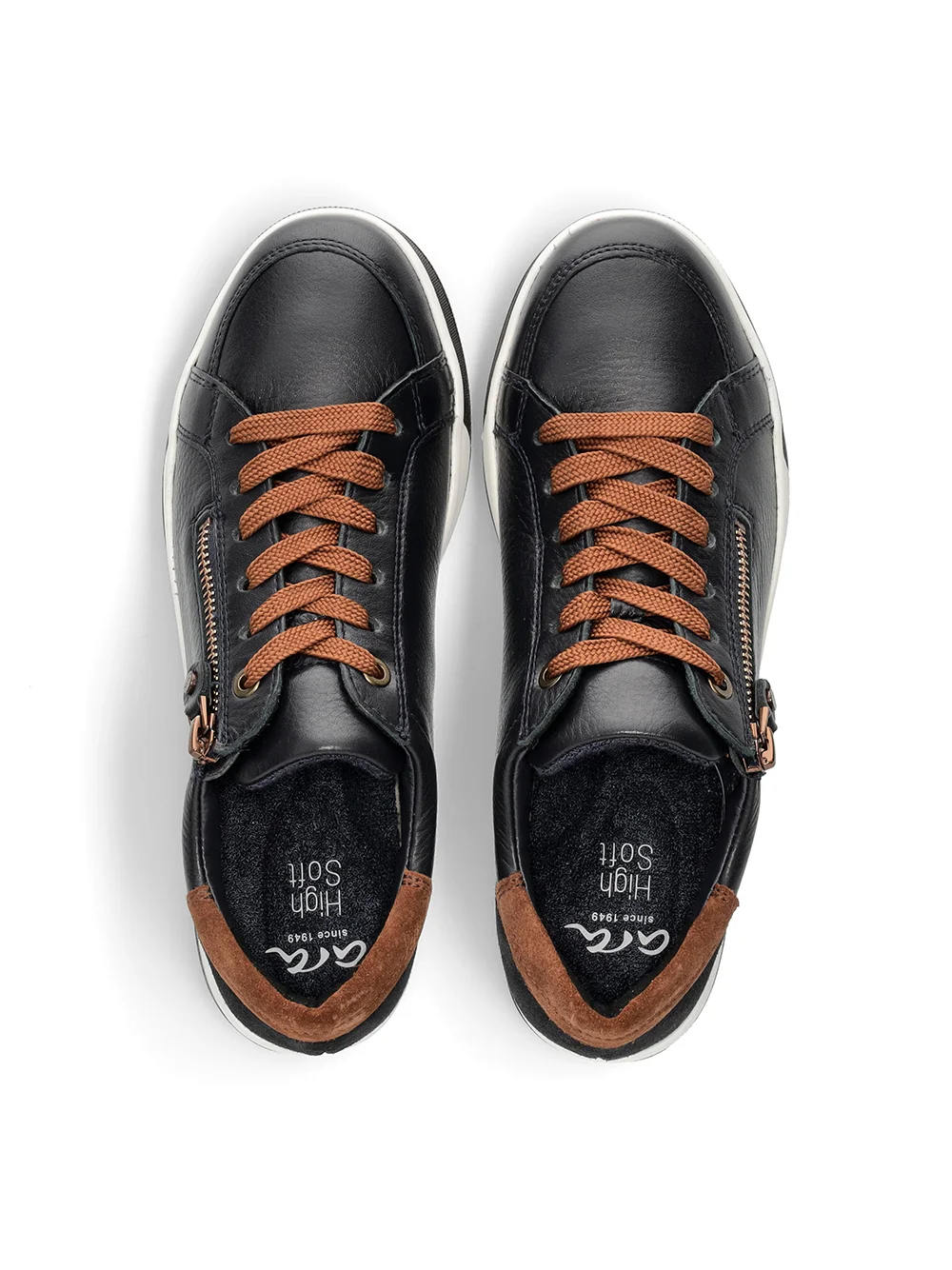 Schnürschuh Rom blau