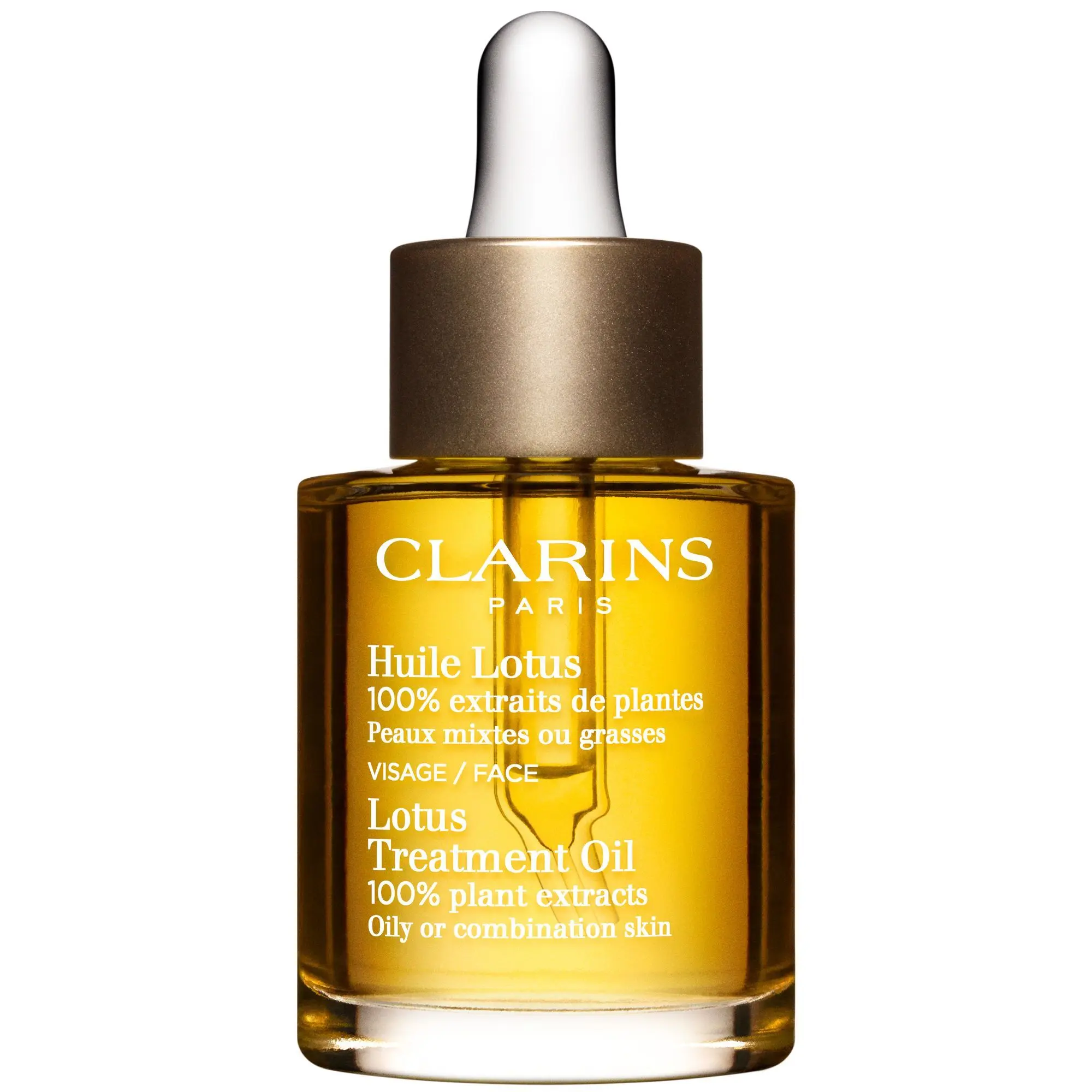 Clarins - Huile Visage Lotus Huile visage 100% extraits de plantes- Soin de jour