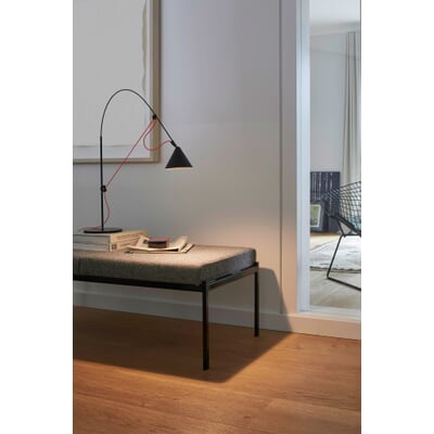 Tischleuchte Ayno S 2.0, Schwarz, Kabel: Neonorange