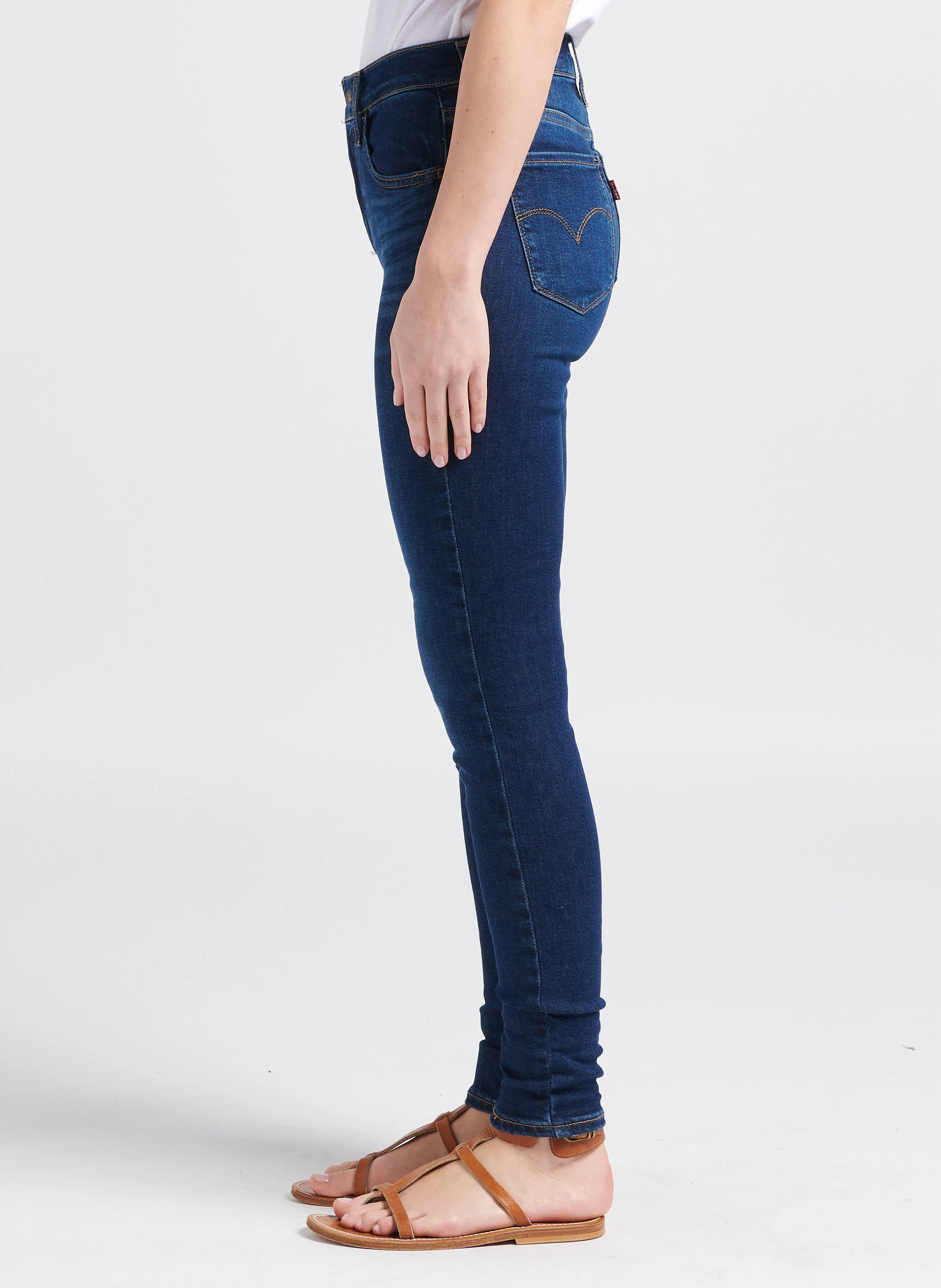 720 HIRISE SUPER SKINNY - Jean skinny taille haute en coton mélangé | Jean Délavé