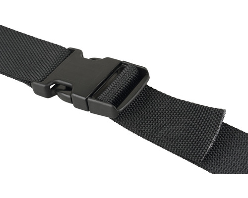Klikgesp voor 40 mm bandjes, zwart kunststof, 1 stuk