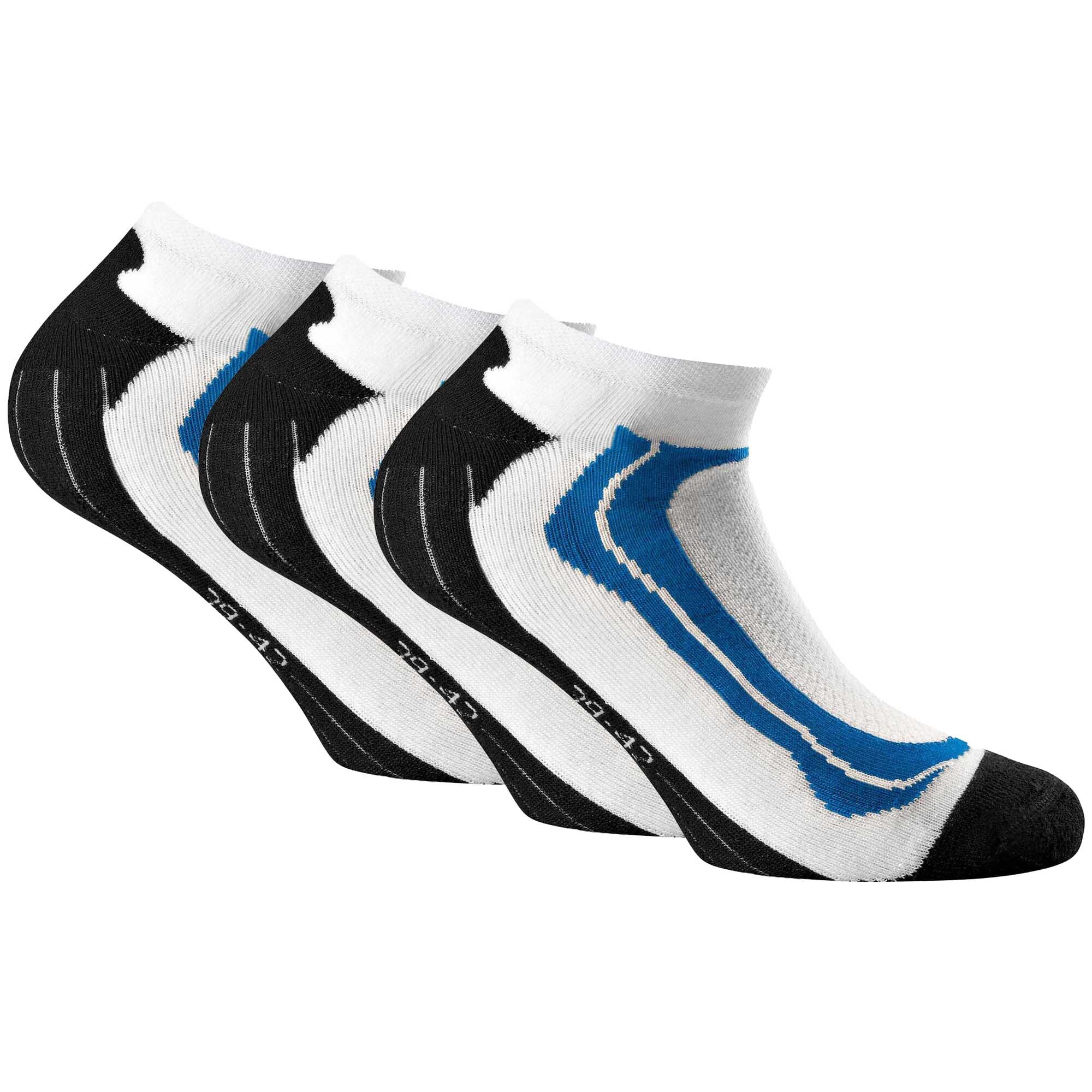Pacote com 3 pares de meias Rohner Advanced, corte regular e estampa.