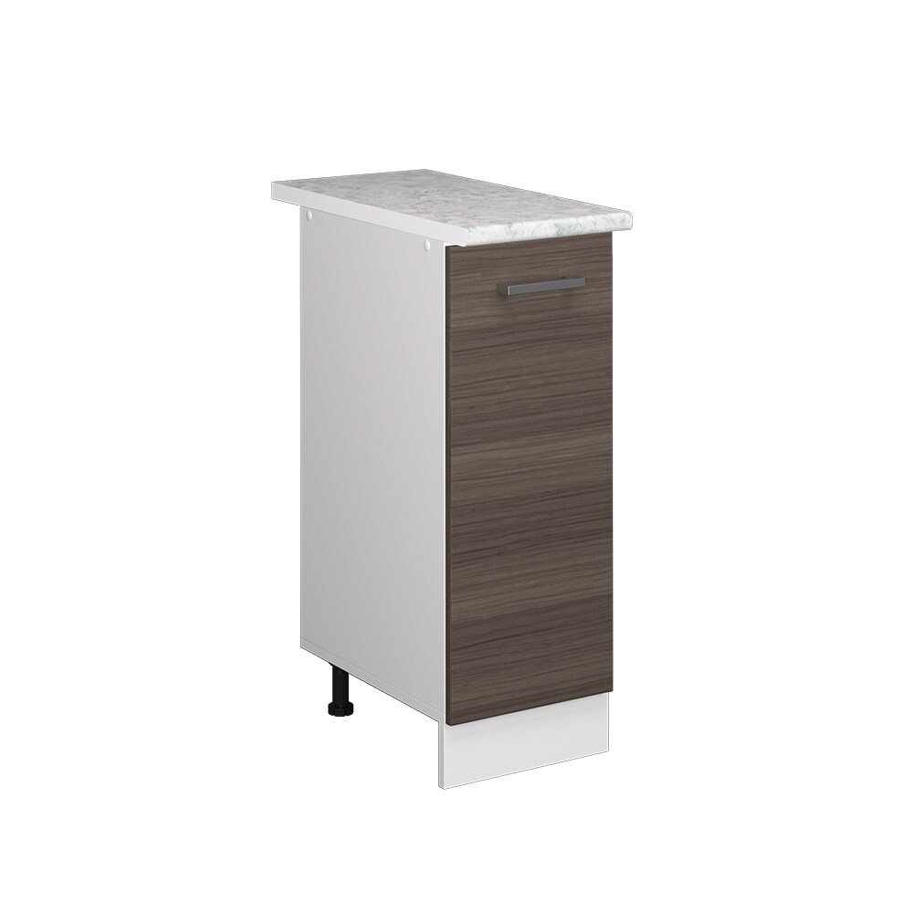 Vicco Apothekerunterschrank Küchenschrank Küchenzeile R-Line 30 cm Weiß Edelgrau Arbeitsplatte