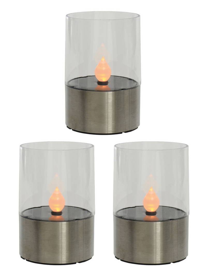 Lumineo Solar Kerzen Set 3 tlg.