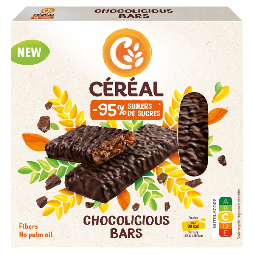 Céréal Chocolicious Bars3 x 23 gr