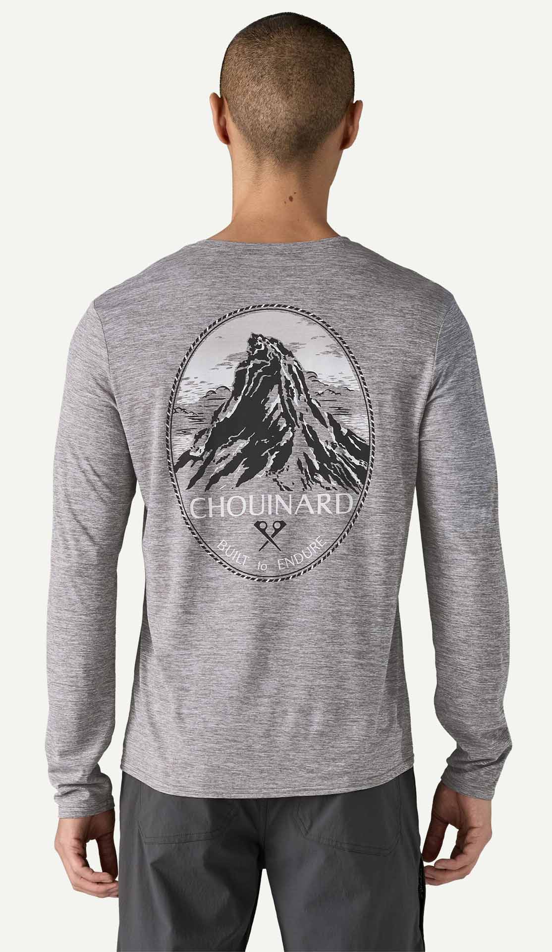 L/S Capilene Cool Daily Graphic Shirt Herre Chouinard Crest: Feather Grey