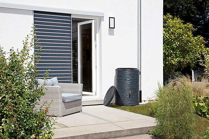 Récupérateur d'eau Garantia Arondo gris 250L