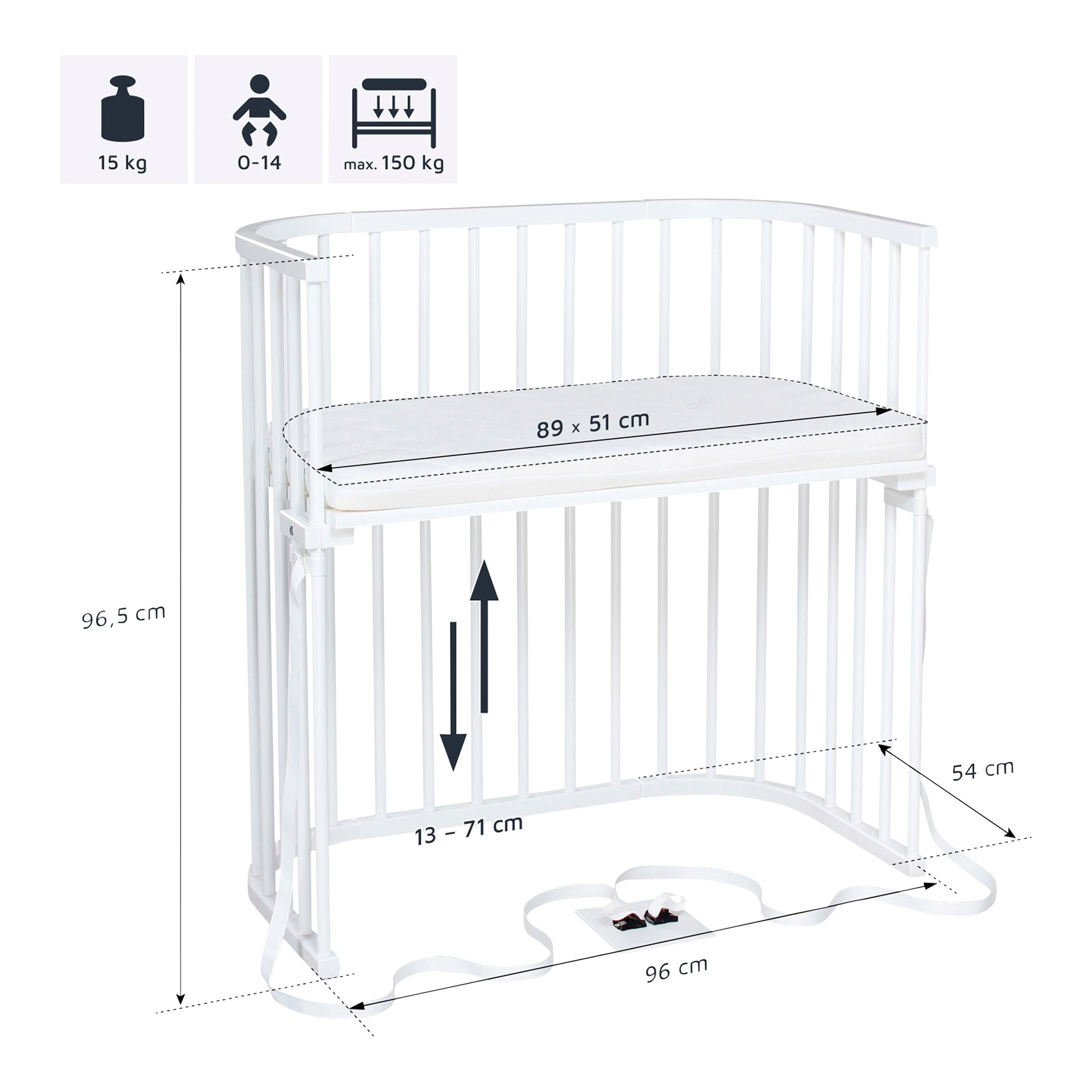 babybay® Bundle Beistellbett Boxspring inkl. Matratze MediTex® und Kinderbettumbausatz inkl. Matratze MediTex® extraluftig