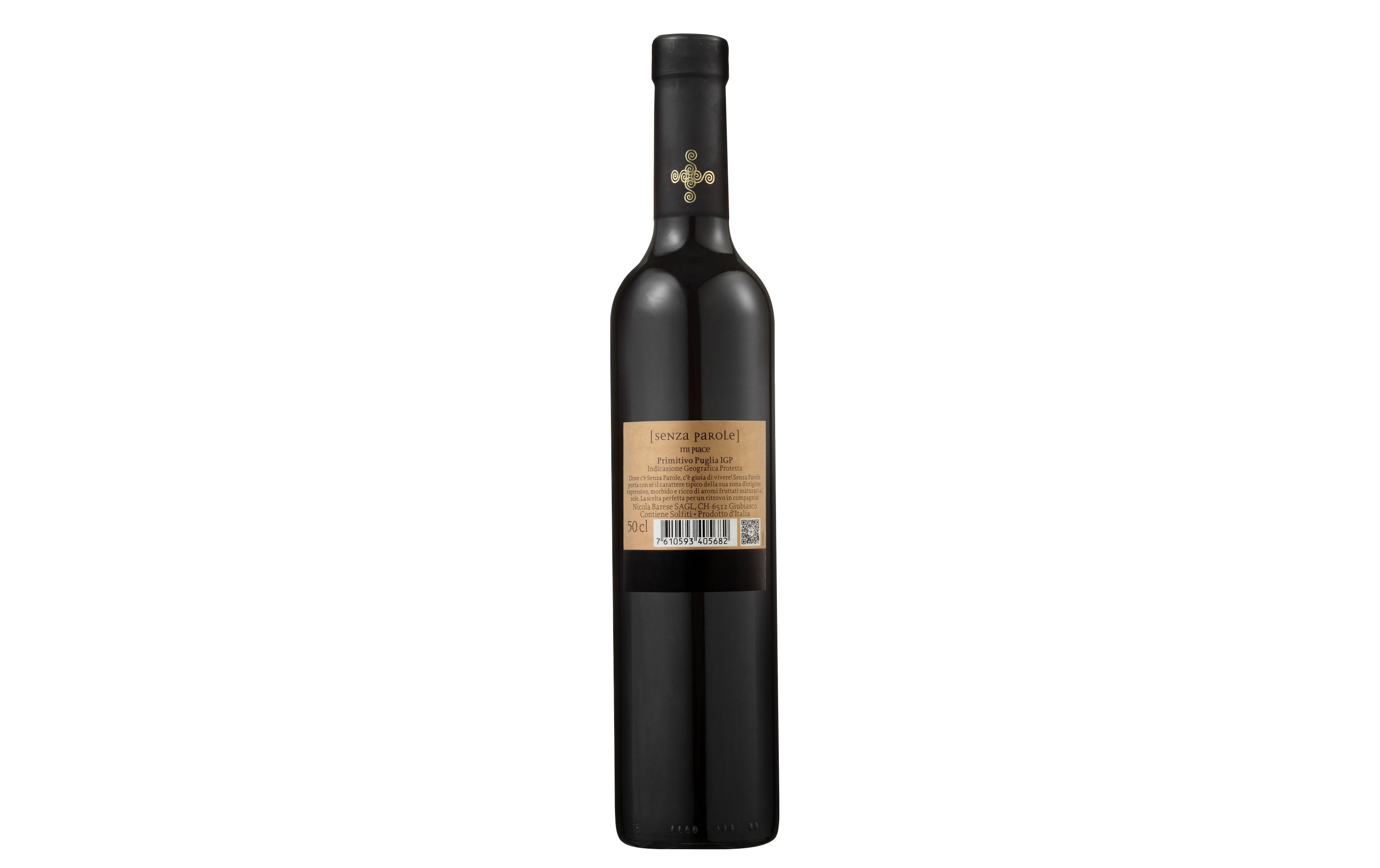 Primitivo Puglia IGP 0.5 lFruchtiger und weicher Rotwein aus Italien