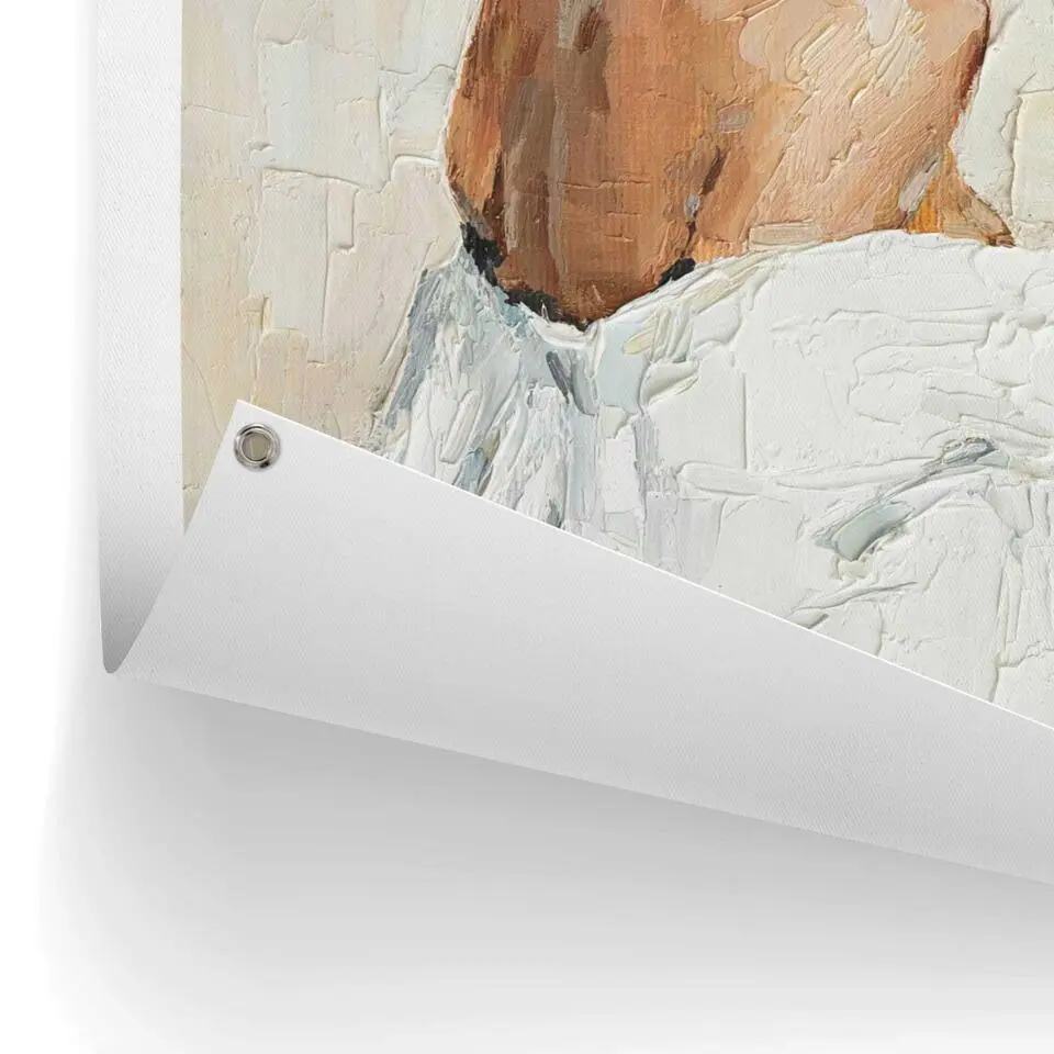 Tuinposter Summer Girl - 80x60cm - Beige