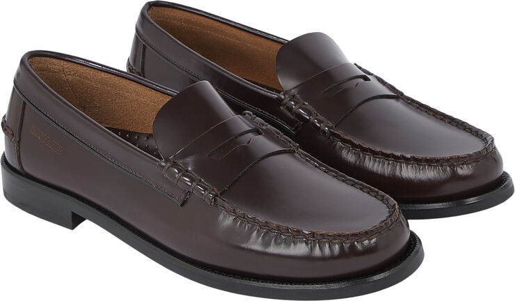Tommy Hilfiger CLASSIC HILFIGER LEATHER LOAFER Deep sedona