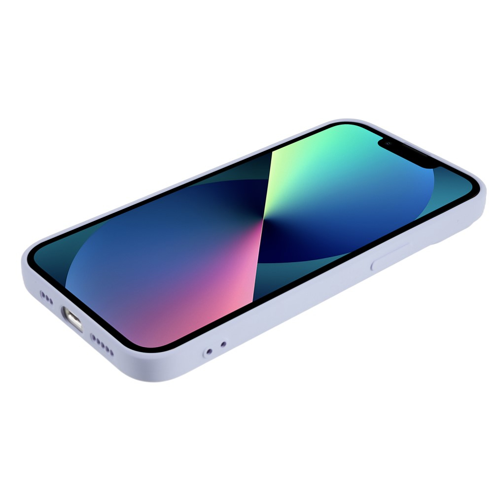 iPhone 13 Gummi Case Hülle mit Kameraschutz - Blaulila (Matt)