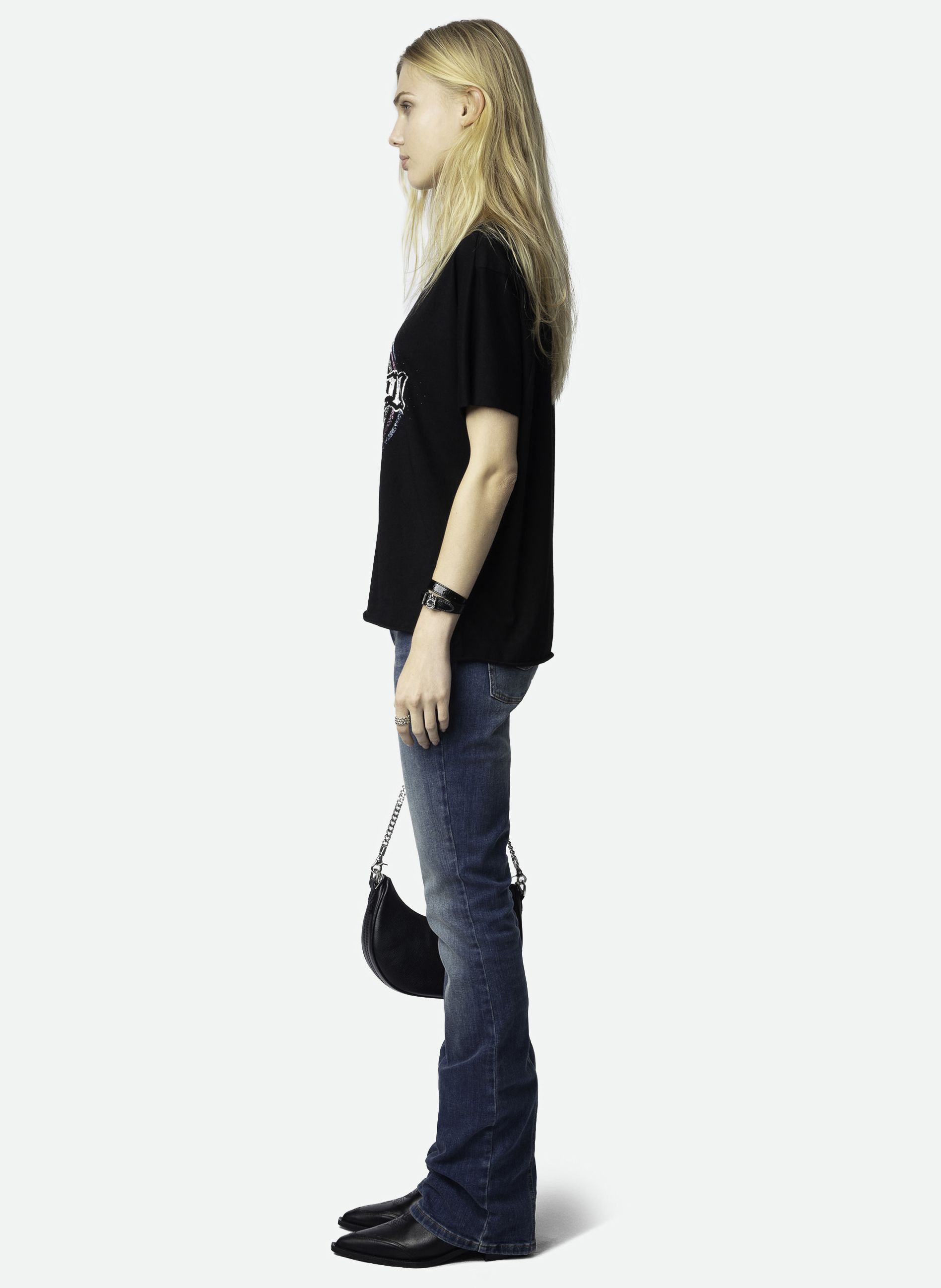 ZADIG&VOLTAIRE Tee-shirt imprimé en coton bio tommer - Noir