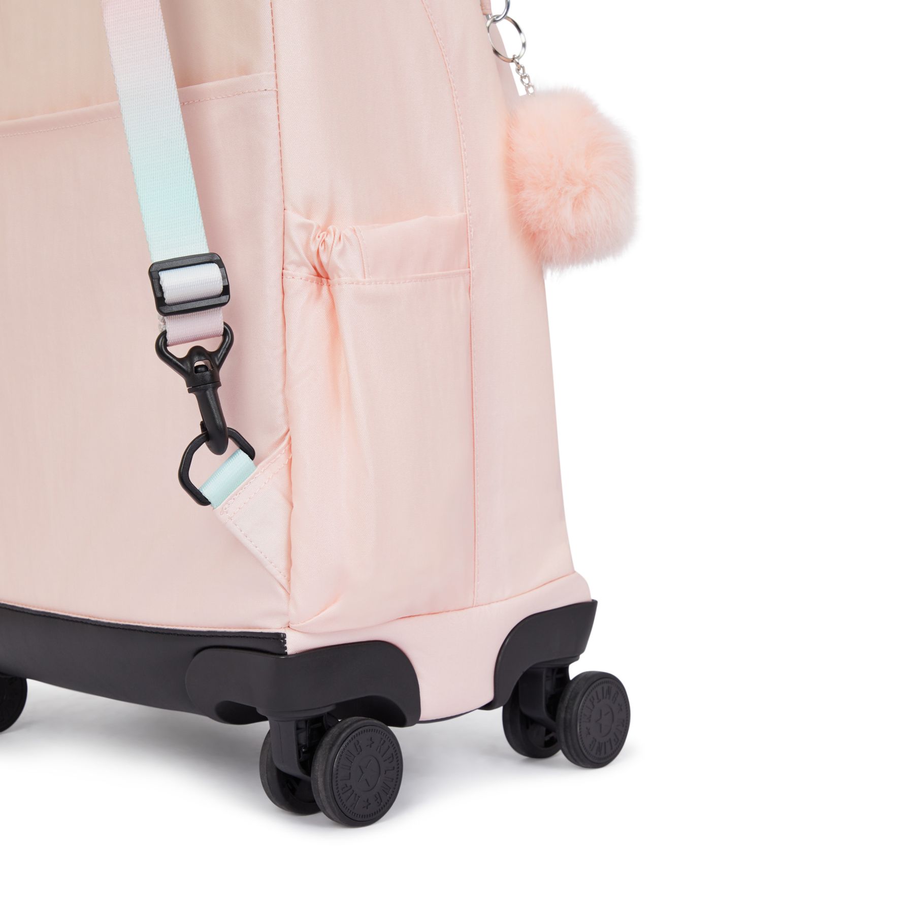 NEW ZEA Grand sac à dos à roulettes pour enfants avec protection pour ordinateur - Blush Metallic
