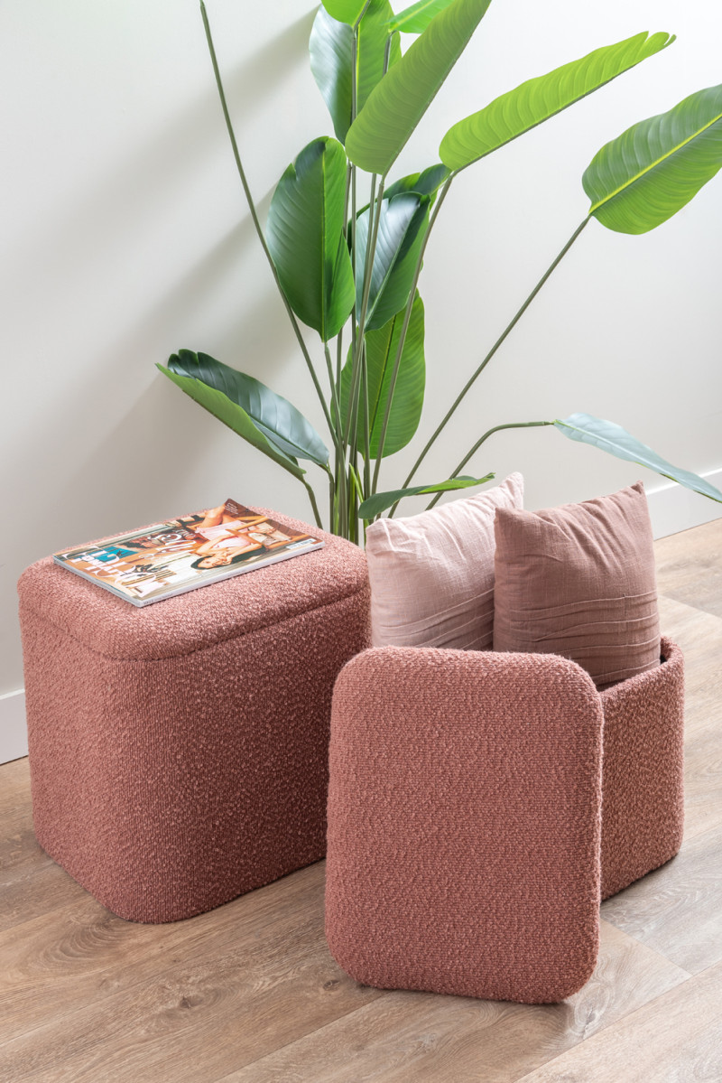 Pouf Set Ada Storage LM2172BK Black
