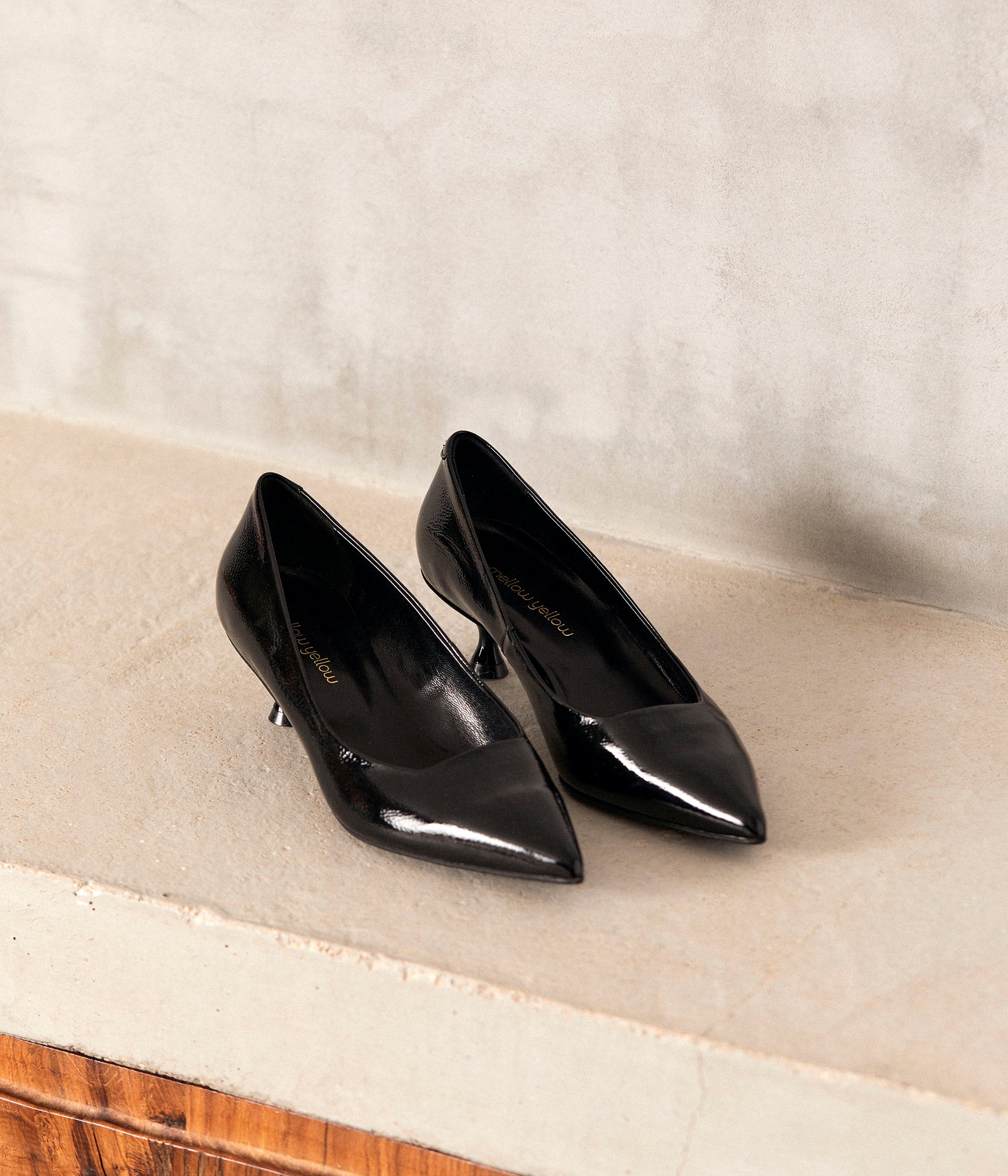 Escarpins noirs vernis Cyriane