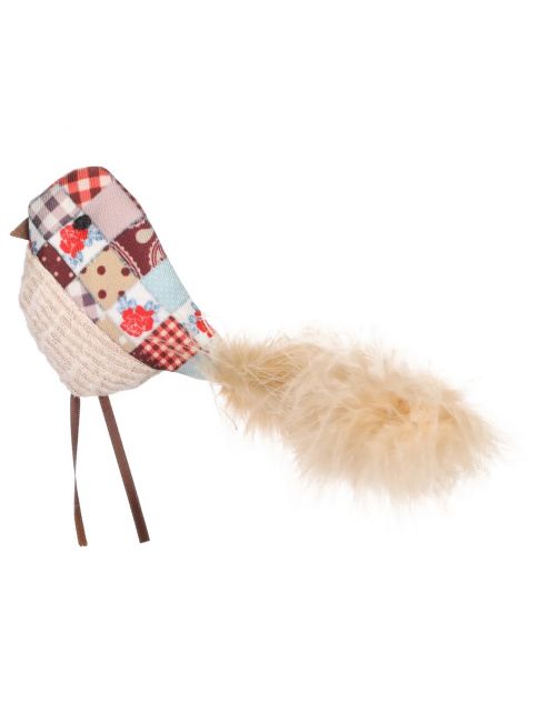 Flamingo Vinta Vogel + Veer - Kattenspeelgoed - Beige